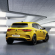 A photo of the rear quarter of the Renault Megane hatchback.